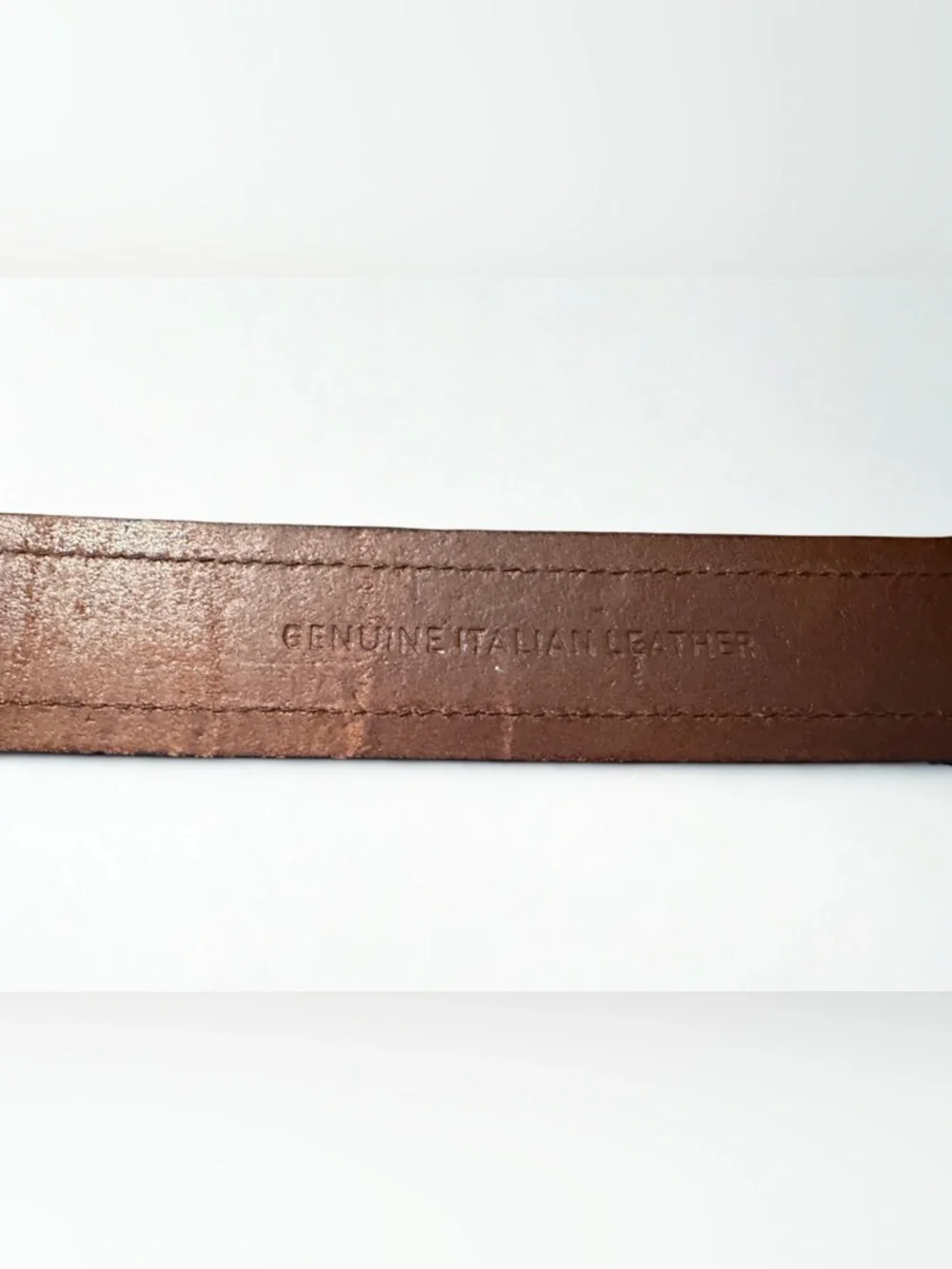 Polo by Ralph Lauren Brown Leather Belt with Brass Buckle